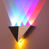 Алюминиевая треугольная светодиодная настенная лампа для помещений и улицы (sv0412)