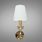 Класичне бра з абажуром на 1 лампу Е14 золото D-2123/1G, фото 2