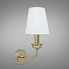 Класичне бра з абажуром на 1 лампу Е14 золото D-2123/1G, фото 3