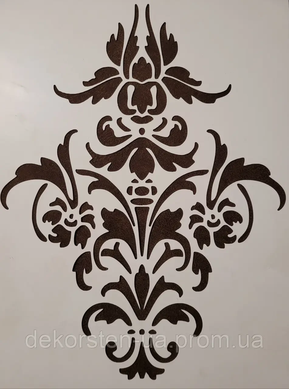 Трафарет для стен, узор Вензель Дамаск трафарет под покраску и ...
