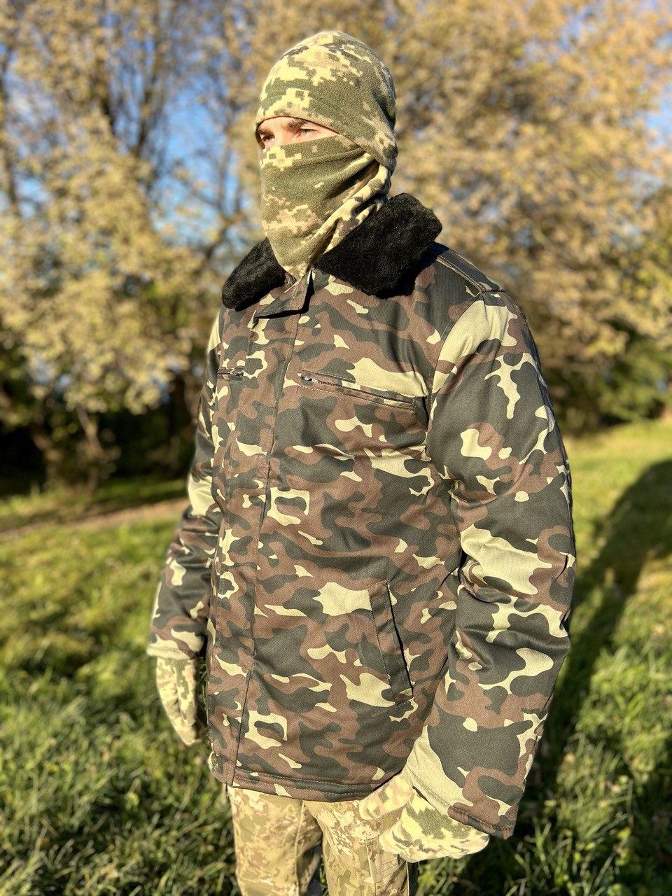 Куртка бушлат ЗСУ камуфляж військовий. Зимова куртка для військових чоловіча. Розмір 50