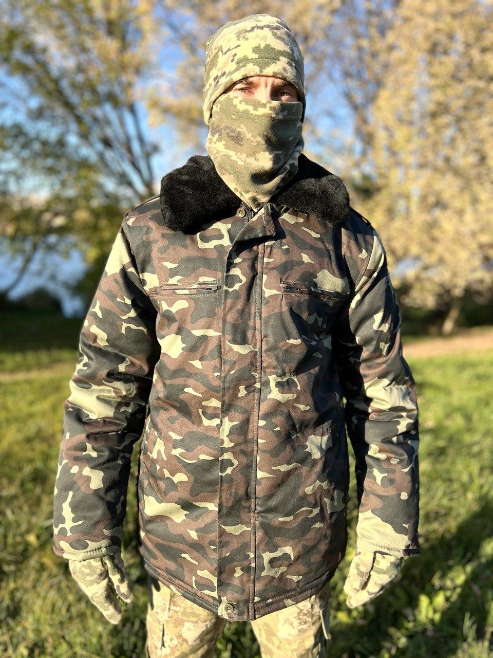 Бушлат куртка військова ЗСУ. Чоловіча куртка зимова камуфляж. Розмір 58