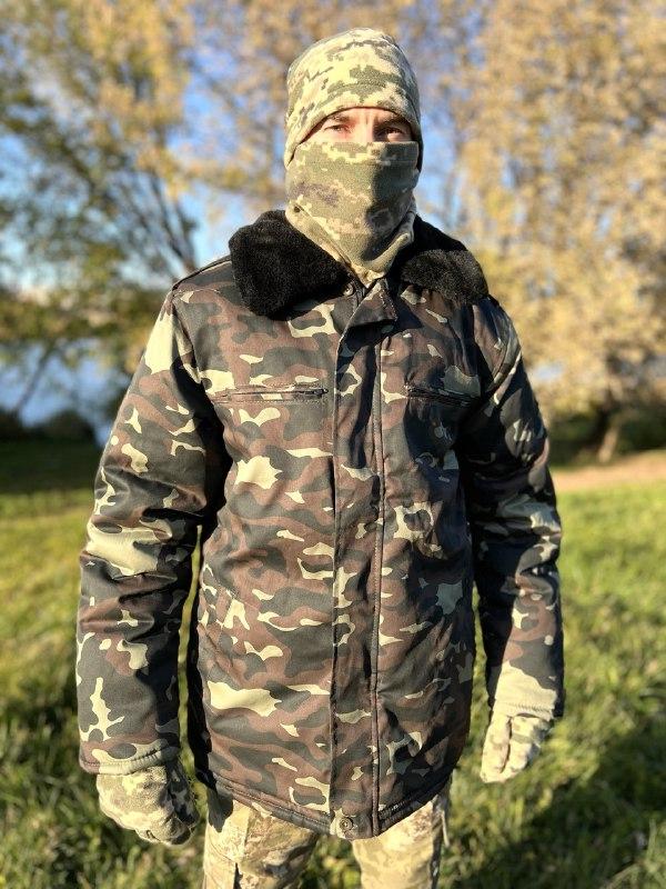 Бушлат куртка військова ЗСУ камуфляж. Зимова куртка для військових чоловіча. Розмір 48