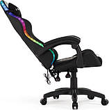 Крісло геймерське INFINI Компютерне крісло спортивне Marco Game LED RGB Кресло геймерское LED ПОДСВЕТКА Стул, фото 4