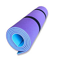 Коврик для фитнеса TOURIST 1800х600х8 фиолетово-голубой