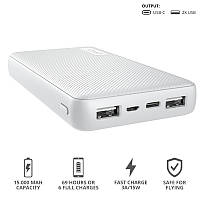 Портативное зарядное устройство Trust Primo 15000 mAh White