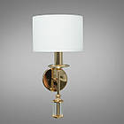 Класичне бра з абажуром на 1 лампу Е14 золото D-2126/1G, фото 2