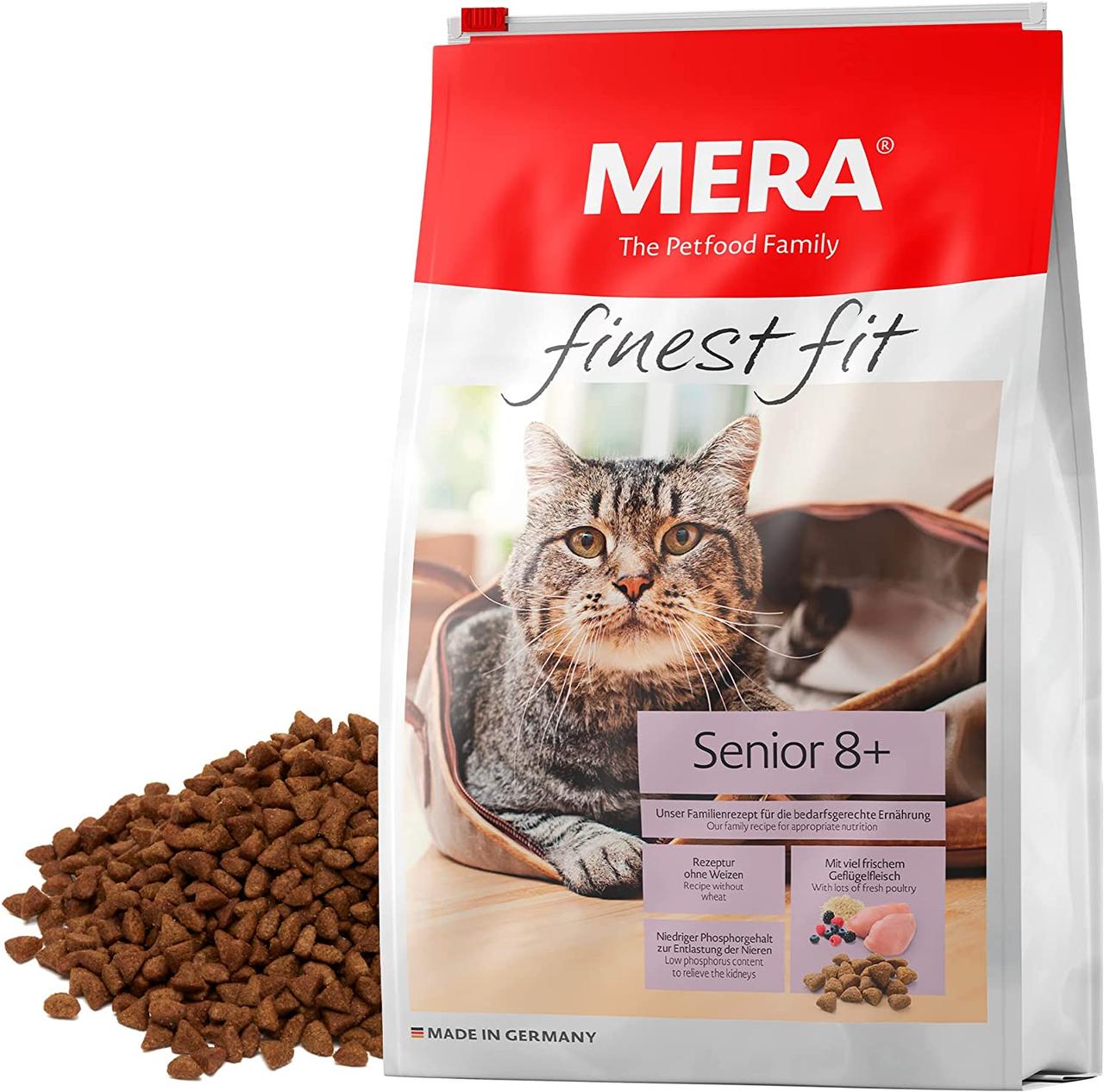 Сухий корм для літніх кішок від 8-ми років з куркою та рисом Mera Finest Fit Senior 8+ 400 г