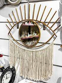 Декоративне дзеркало Око у металевій оправі 79*67*1,5см