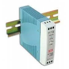 Блок живлення на DIN рейку Mean Well, MDR-20-12, 12V, 20W, 1.67А, IP20