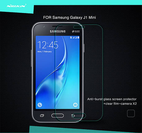 Захисне скло Nillkin Anti-Explosion Glass для Samsung Galaxy J1 mini Duos SM-J105, фото 1