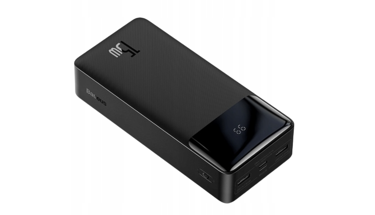 Зовнішній акумулятор Power Bank Baseus 30000 mAh 3XUSB USB-C PD 15W чорний