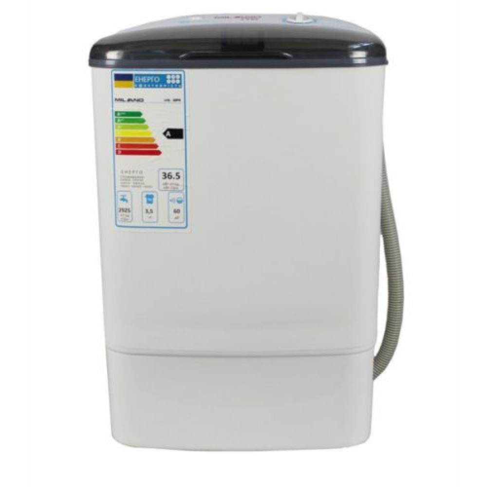 Пральна машина напівавтоматична Milano XPB-30 PA GREY на 3.5 кг, фото 1