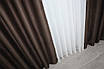 Комплект штор (2шт. 1х2,7м.) із колекції "Bagema Rvs". Колір шоколадний. Код 1008ш 31-362, фото 5