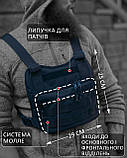 Чоловіча сумка нагрудна честриг WALLBAG жилет на груди А, фото 8