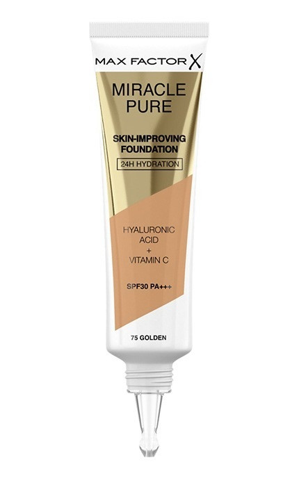 Тональна основа Max Factor Miracle Pure Skin-Improving Foundation SPF30 PA+++ 75-Golden 30 мл