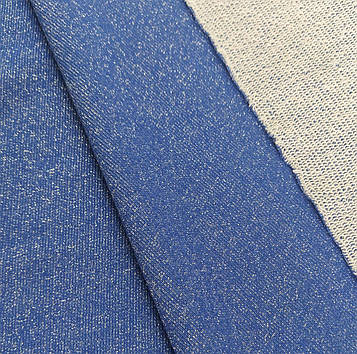 Тринитка з люрексом колір синій