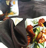 Велюр принт колір коричневий, фото 2