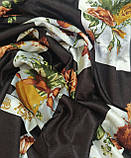 Велюр принт колір коричневий, фото 4