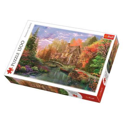 Пазли 1500ел, Кодедж біля озера 85*58см,