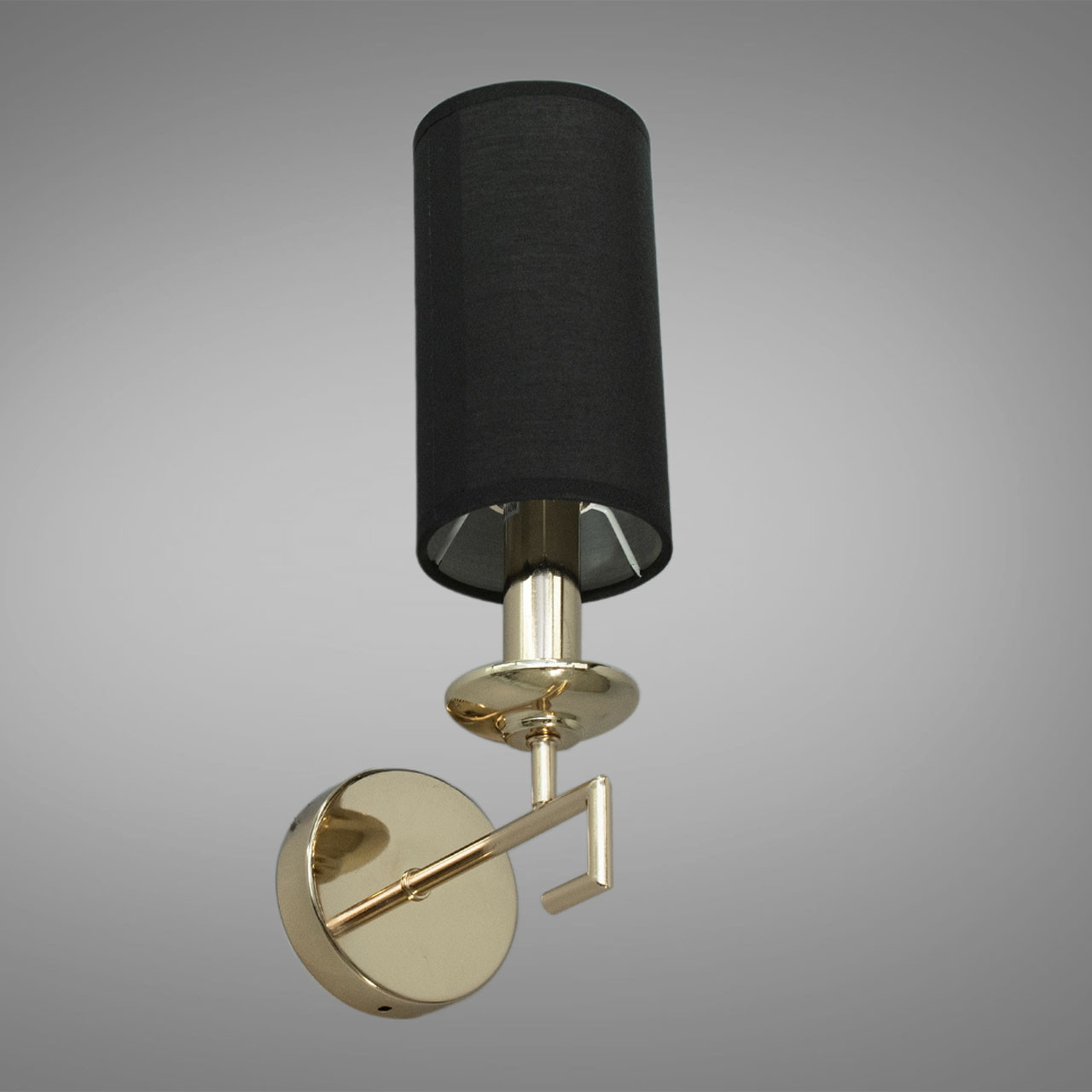 Класичне бра з абажуром на 1 лампу Е14 золото D-2124/1G, фото 1