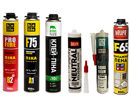 БУДІВЕЛЬНА ХІМІЯ (герметики, сілікони, фарби, монтажна піна, антикорозійний захист, універсальні)