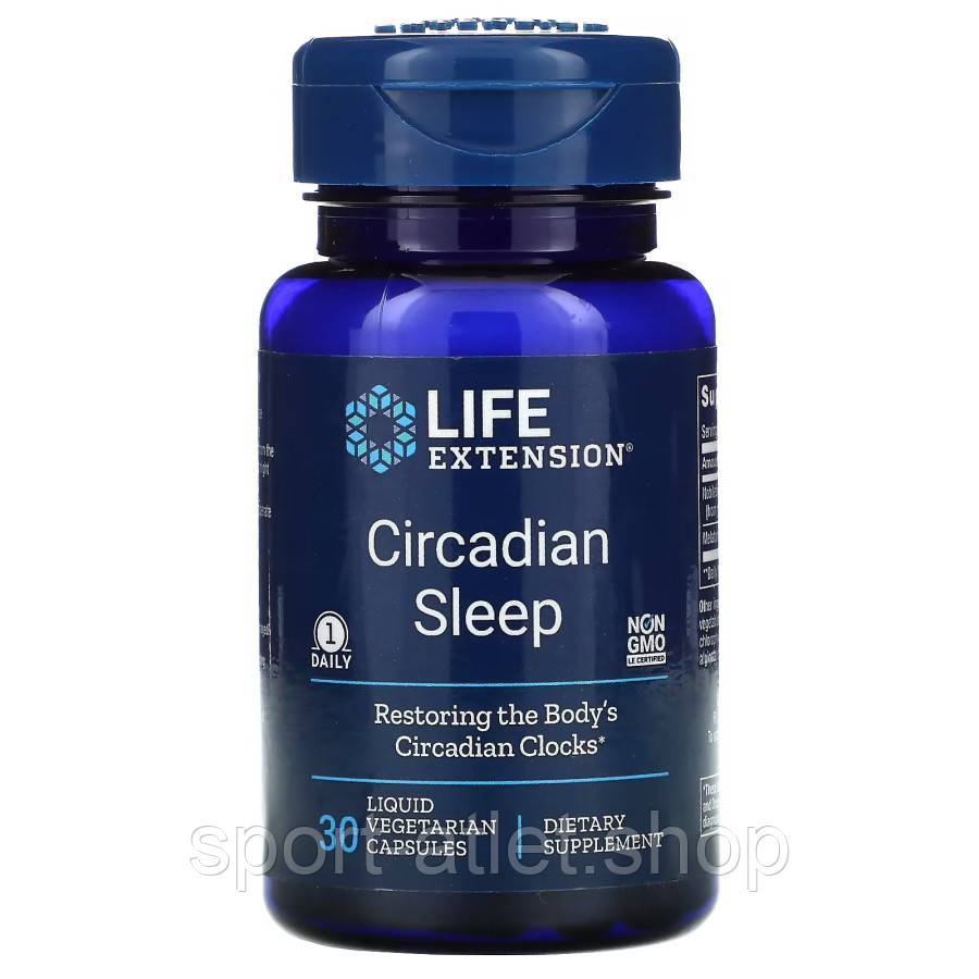 Натуральна добавка Life Extension Circadian Sleep, 30 вегакапсул