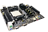 Плата AMD sAM3 FRONTECH N68 COMBO на DDR3 и DDR2 ОДНОВР ! Зрозуміти 2-4 ЯДЕРН ПРОЦ X2-X4 до PHENOM II X4 945 am3, фото 3