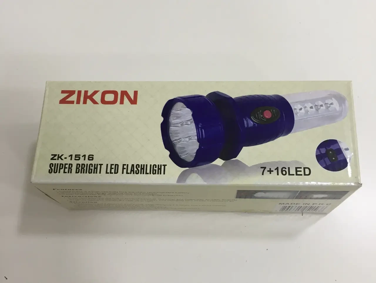 Ліхтар Led-лампа Zikon ZK 1516 з акумулятором