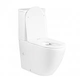 Унітаз-компакт Qtap Robin безободковый з сидінням Soft-close QT13222141ARW, фото 3