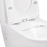 Унітаз-компакт Qtap Robin безободковый з сидінням Soft-close QT13222141ARW, фото 8