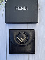 Стильный женский кожаный кошелек фенди