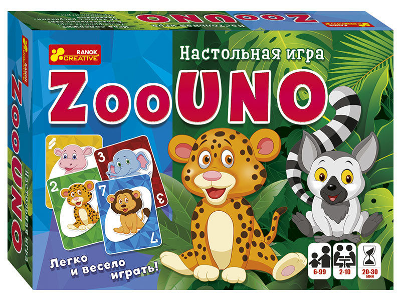 Настільна гра ZooUNO (російською)