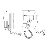Фен настінний Qtap F1200RNP 1200 Вт, фото 2