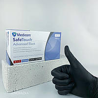 Нитриловые перчатки Medicom Advanced Black плотность 3,6 грамм, размер "S", 100 шт ( "№ 1100")