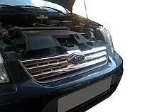 Накладки на переднюю решетку (нерж.) OmsaLine - Итальянская нержавейка для Ford Connect 2010-2013 гг.