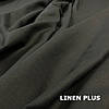 Чорна сорочково-платтєва лляна тканина, колір 948/147, фото 3