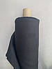Чорна сорочково-платтєва лляна тканина, колір 948/147, фото 4