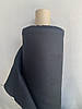 Чорна сорочково-платтєва лляна тканина, колір 948/147, фото 7