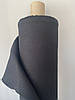 Чорна сорочково-платтєва лляна тканина, колір 948/147, фото 8