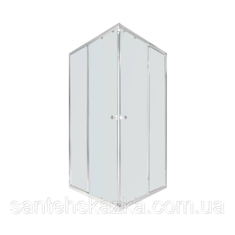 Душова кабіна Qtap Pisces CRM107-9SP5 75-90x75-90 см, скло Pear 5 мм без піддона, фото 1