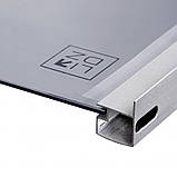 Душевая кабина Lidz Latwa SC80x80.SAT.HIGH.GR, стекло тонированное 4 мм без поддона, фото 5