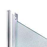 Lidz Latwa SC80x80.SAT.HIGH.FR Душова кабіна напівкругла, скло Frost 4 мм + Lidz Душовий піддон KAPIELKA, фото 4