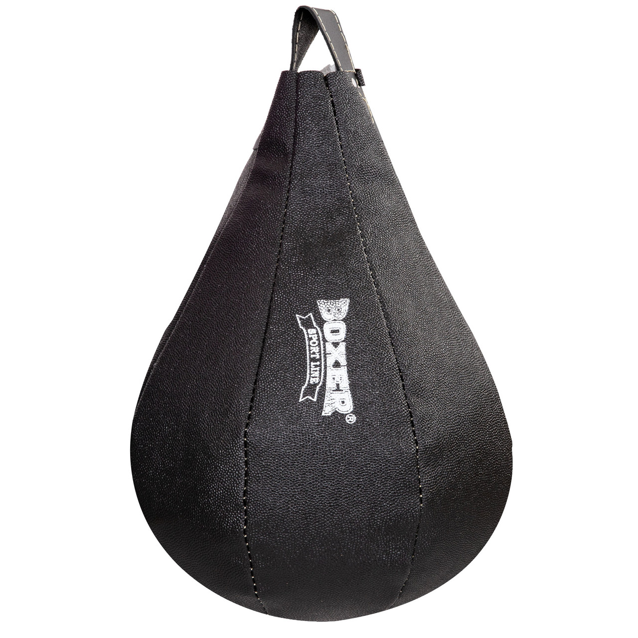 Груша боксерська підвісна велика Україна BOXER 1013-01 (розмір 50x32 см) чорний, фото 1