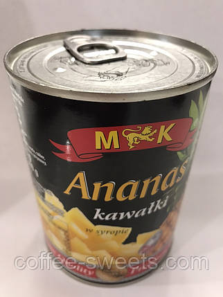 Ананас шматочками 580г M&K, фото 2