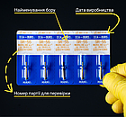 Діамантовий бір SR-55. Фіссурний із заокругленим кінцем (ISO139/013), синій, Mani.Оригінал., фото 3