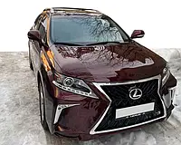 Передний бампер комплект с оптикой и противотуманки на Lexus RX 2009-2015 год (dd65086+dd67459)