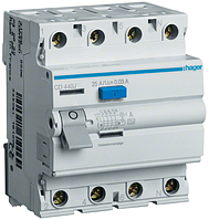 Диференціальне реле Hager CDA440D 4P 40A 30mA А