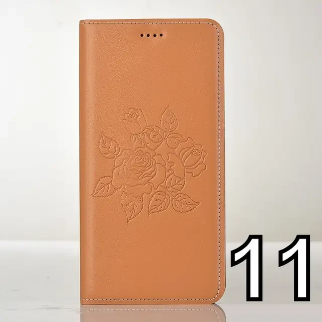 Чохол книжка з натуральної шкіри протиударний магнітний для Xiaomi Redmi A1 / A2 "CLASIC" Бежевий (троянда кущем) №11