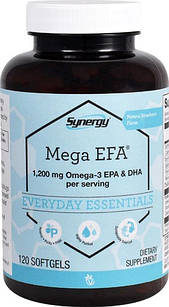 Vitacost Synergy Mega EFA® 1200 mg Omega-3 EPA & DHA  риб'ячий жир,  60 ЖК